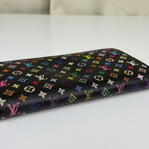 Louis Vuitton Black Multicolor Wallet with Colorful Monogram Design - Picture 5 of 8